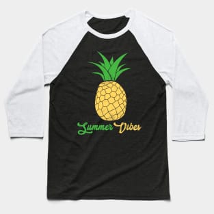 Summer Vibes Pineapple Baseball T-Shirt